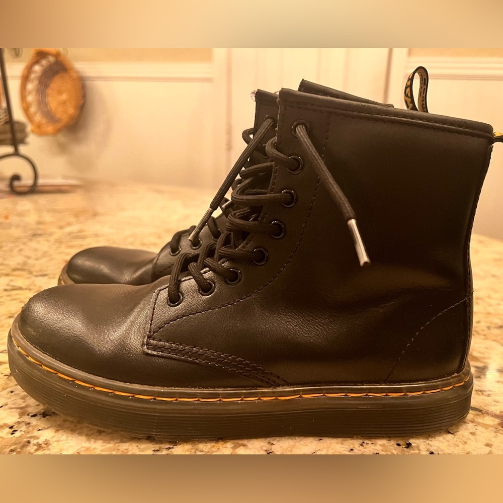 Girls Size 3 Doc Martens Black Leather